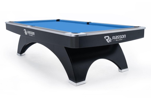 Бильярдный стол для пула "Rasson OX" 8 ф (черный, сланец 30 мм)