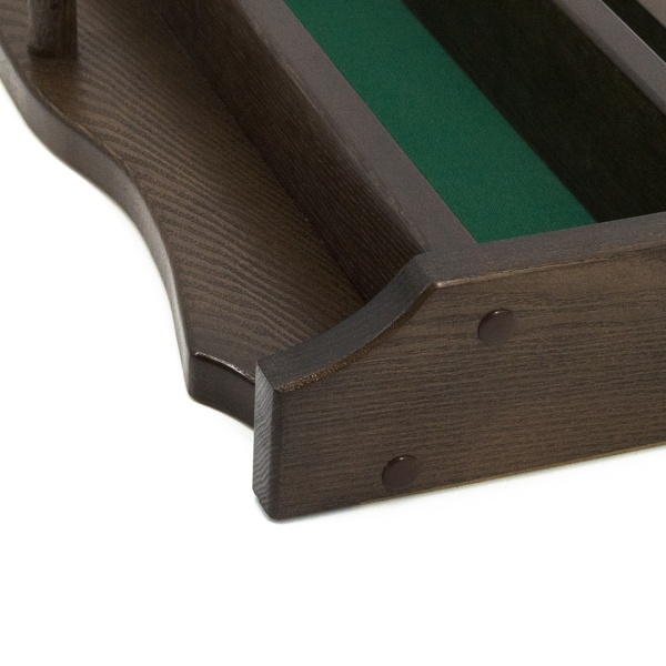 Полка для шаров навесная из массива ясеня (цвет махагон, 60 х 34 х 9 см)