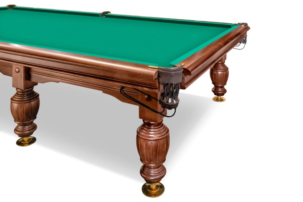 Стол / пирамида "Русский Гранд" (12 футов, 8 ног, 45мм камень) борта дуб, лузы премиум