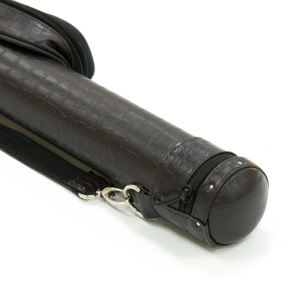 Тубус для кия "Action 1/1" (темно-коричневый/кроко, 93 см, вн.разм 88 см, карман 23 см)