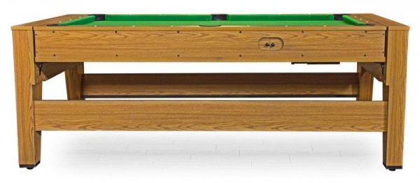 Cтол-трансформер «Twister» 3 в 1 (бильярд, аэрохоккей, настольный теннис, 217 х 108 х 81 см, дуб)